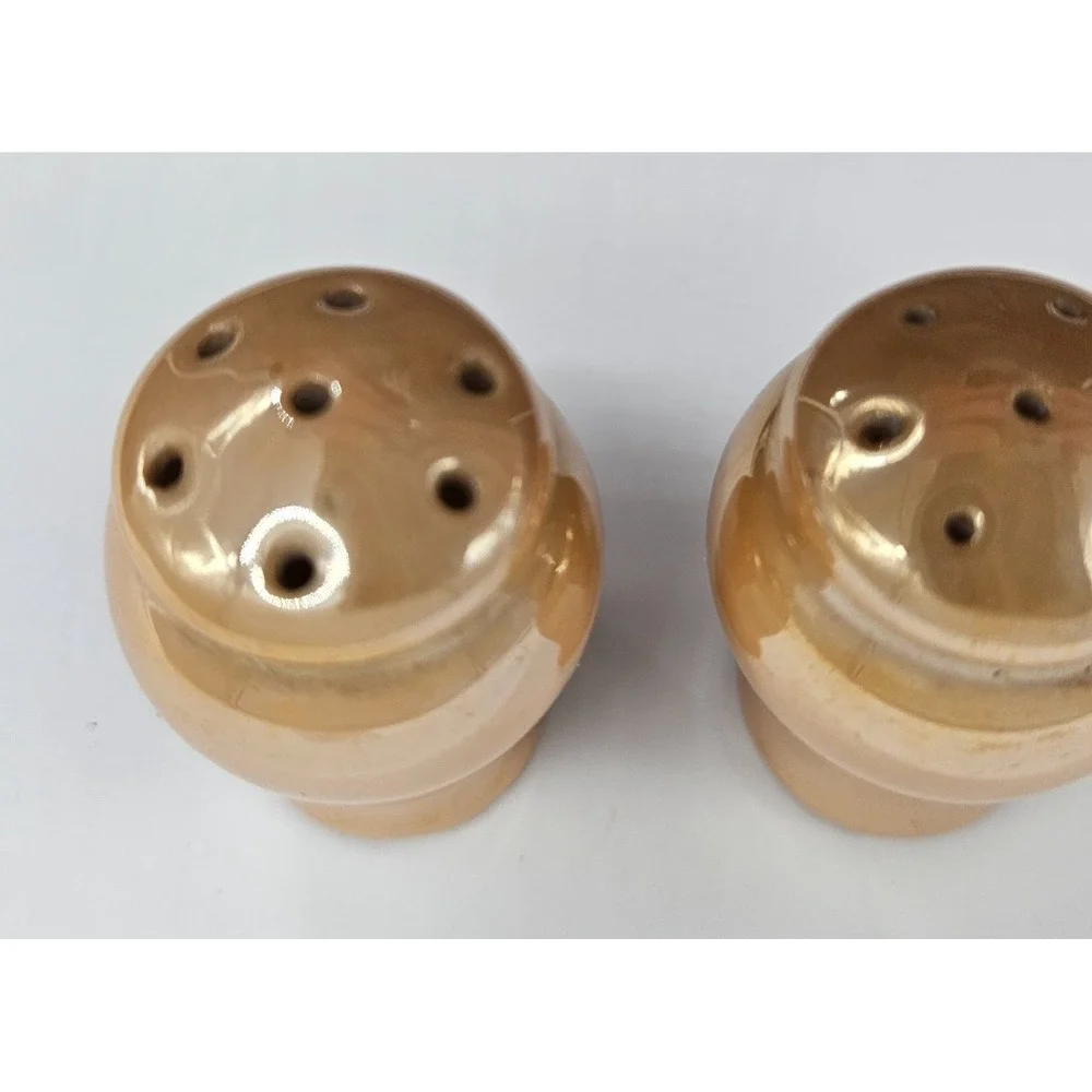 Vintage Lusterware Japan Ceramic Salt and Pepper Shakers Set Kitchen Table Decor